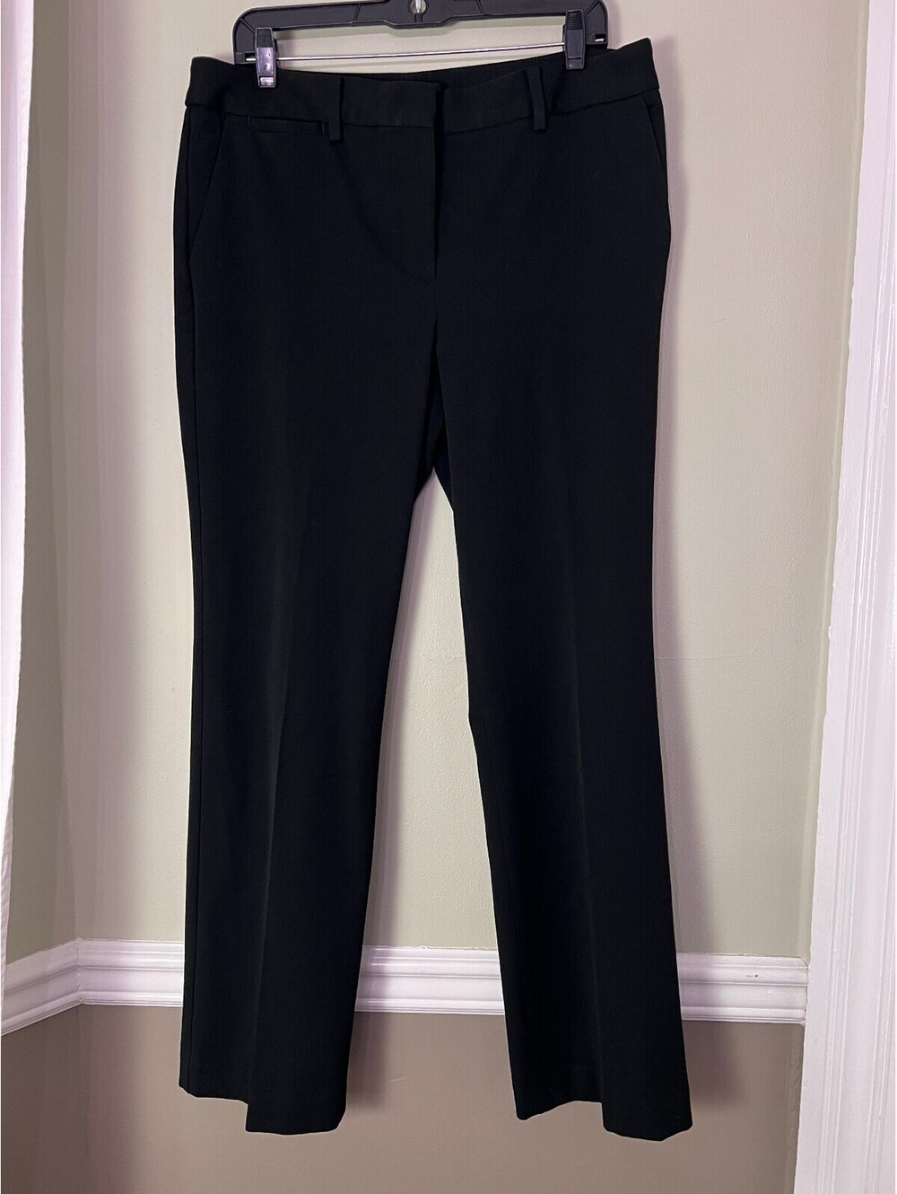 Talbots Women's Black Barely Boot Dress Pants Size 12